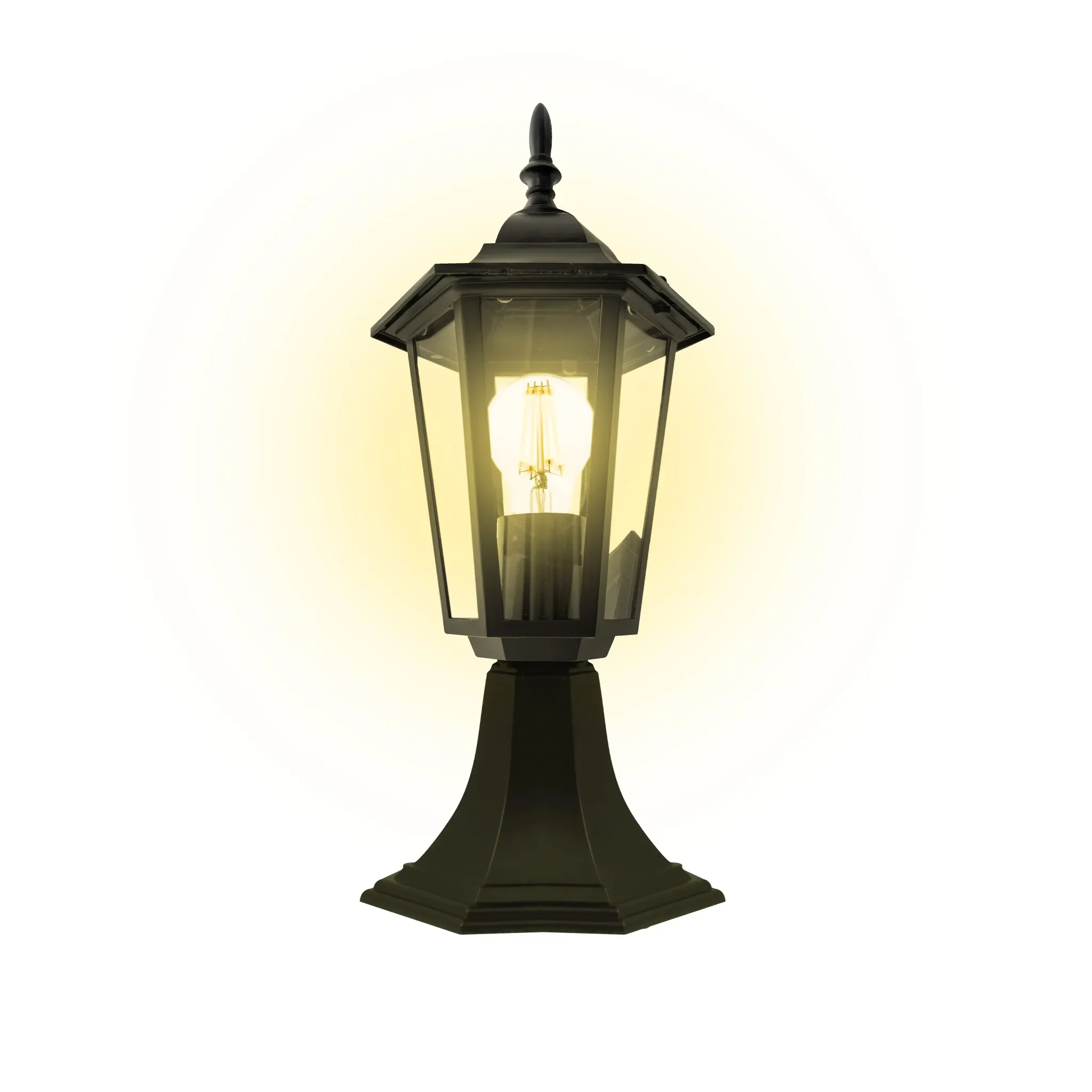 LED Garten-Pollerleuchte – 40 cm, schwarz